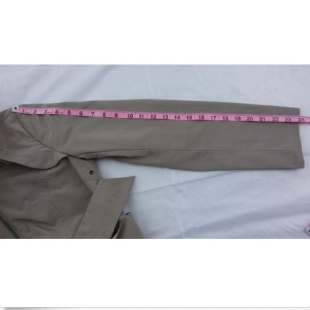Cole Haan Womens XS Khaki Rainwear Trenchcoat Hood - Picture 5 of 8